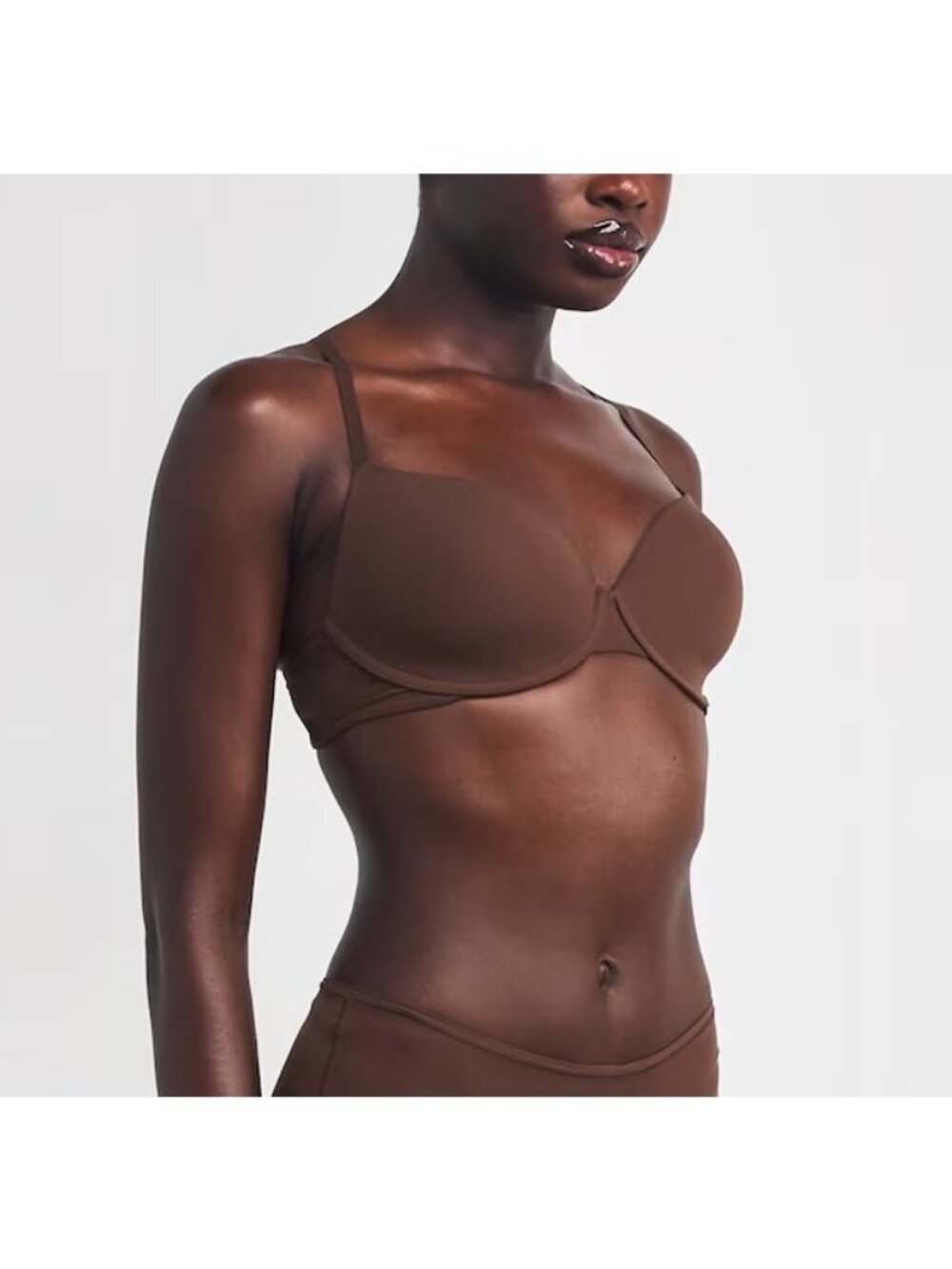 NWT SKIMS FITS EVERYBODY T-SHIRT BRA COCOA - 38DD